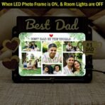 Best Dad Customized LED Photo Frame #BD8 - Image 3