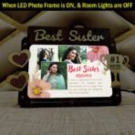Best Sister Customized LED Photo Frame #BS11 - Image 3