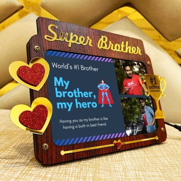 Best Brother Led Photo Frame - Gift For Brother - SB10-2