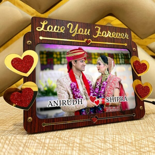 Best Couple Led Photo Frame - Gift For Couple Wife Husband - LYF33-2