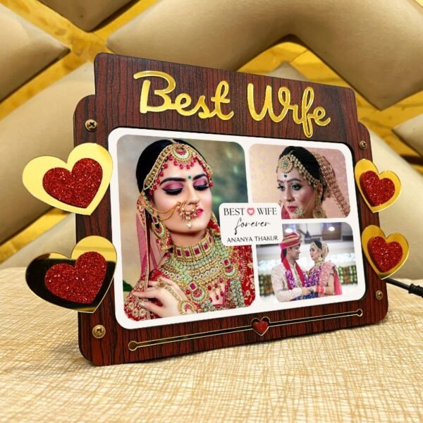 Best Wife Led Photo Frame - Gift For Wife - BW40-2