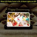 Happy Anniversary Couple Customized LED Photo Frame #HA25 - Image 3