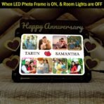 Happy Anniversary Couple Customized LED Photo Frame #HA26 - Image 3