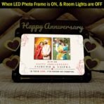 Happy Anniversary Couple Customized LED Photo Frame #HA28 - Image 3