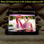 Happy Anniversary Couple Customized LED Photo Frame #HA33 - Image 3