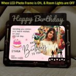 Happy Birthday Customized LED Photo Frame #HB3 - Image 4
