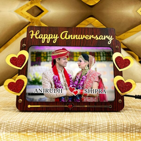 Happy Anniversary Led Photo Frame - Anniversary Gift - HA33-1