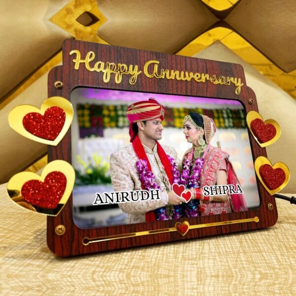 Happy Anniversary Led Photo Frame - Anniversary Gift - HA33-2