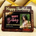 Happy Birthday Led Photo Frame - Birthday Gift - HB2-1