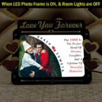 Love You Forever Couple Customized LED Photo Frame #LYF1 - Image 3
