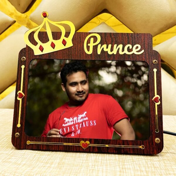 Prince Led Photo Frame - Gift For Boys Kids Husband Brother -PB44-1