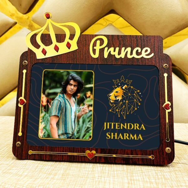 Prince Led Photo Frame - Gift For Brother Husband Boy Friend - PB43-1