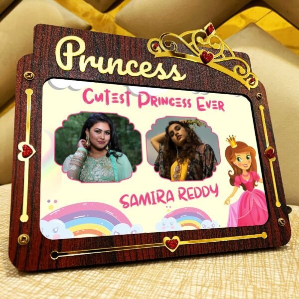Princess Led Photo Frame for Girls - Girls Photo Frame Gift For Sister Wife Girl Friend - PG21-2