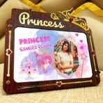 Princess Led Photo Frame for Girls - Girls Photo Frame Gift For Sister Wife Girl Friend - PG23-2