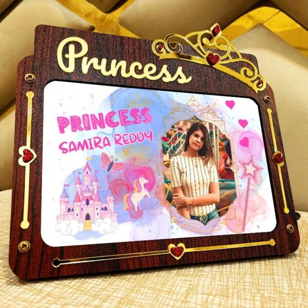 Princess Led Photo Frame for Girls - Girls Photo Frame Gift For Sister Wife Girl Friend - PG23-2